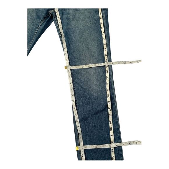 Old Navy SKINNY AJUSTE Women’s Blue Mid Rise Jeans Size 16R - Picture 9 of 11